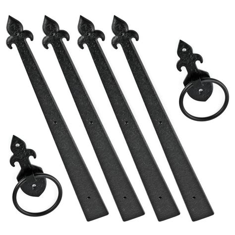 Garage Door Decorative Hardware Kit, Black